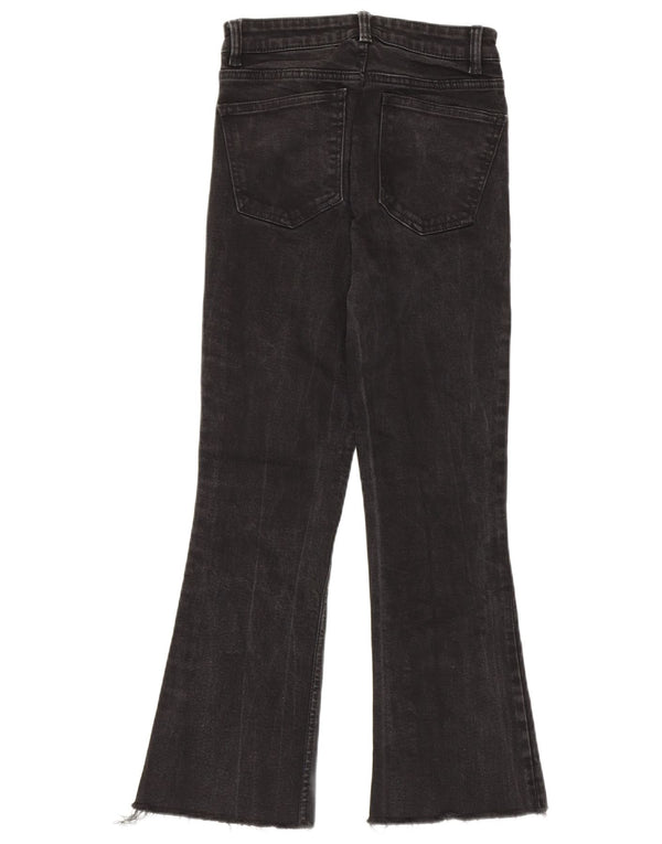 Zara Damen Schlagjeans EU 36 XS W26 L26 Schwarze Baumwolle