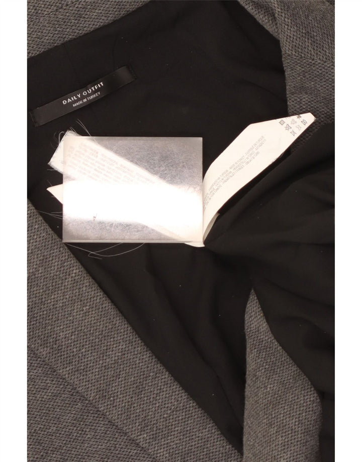 Vintage Herren 2-Knopf-Blazerjacke UK 38 Mittelgraue Baumwolle