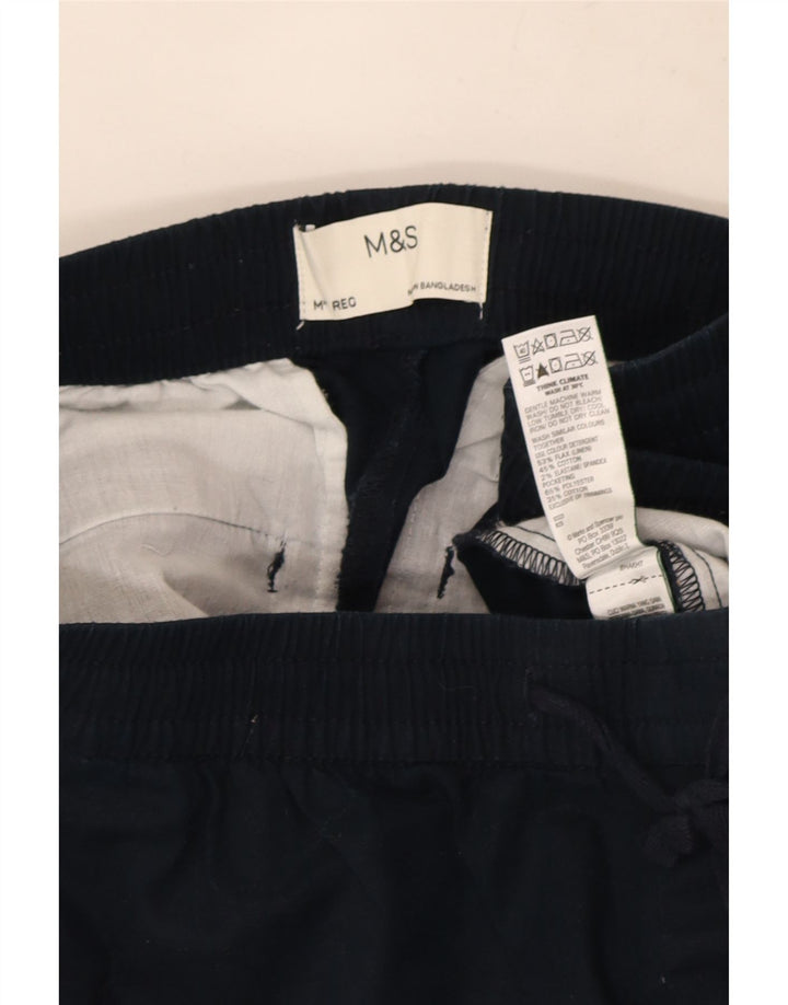 Gerade Chino-Hose für Damen von Marks & Spencer, Größe M, W30, L30, Marineblau