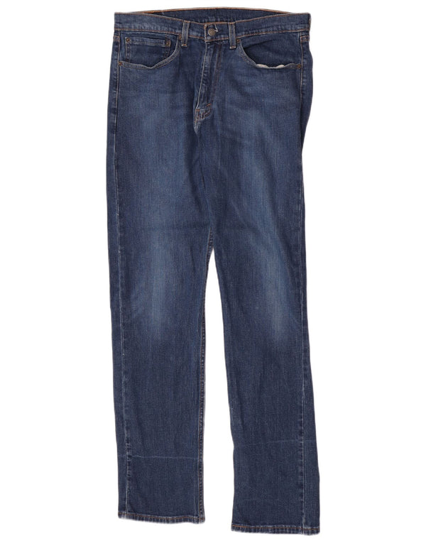 Levi's Herren 505 Straight Jeans W34 L34 Blaue Baumwolle