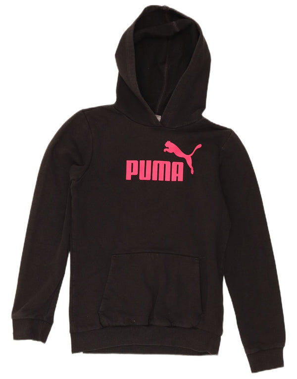 Puma Mädchen Graphic Hoodie Pullover 13-14 Jahre Schwarz