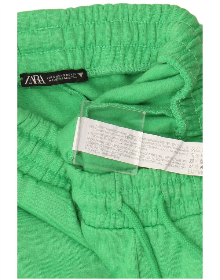 Zara Damen-Trainingshose, Jogginghose, Gr. 10, Größe S, Grün, Polyester