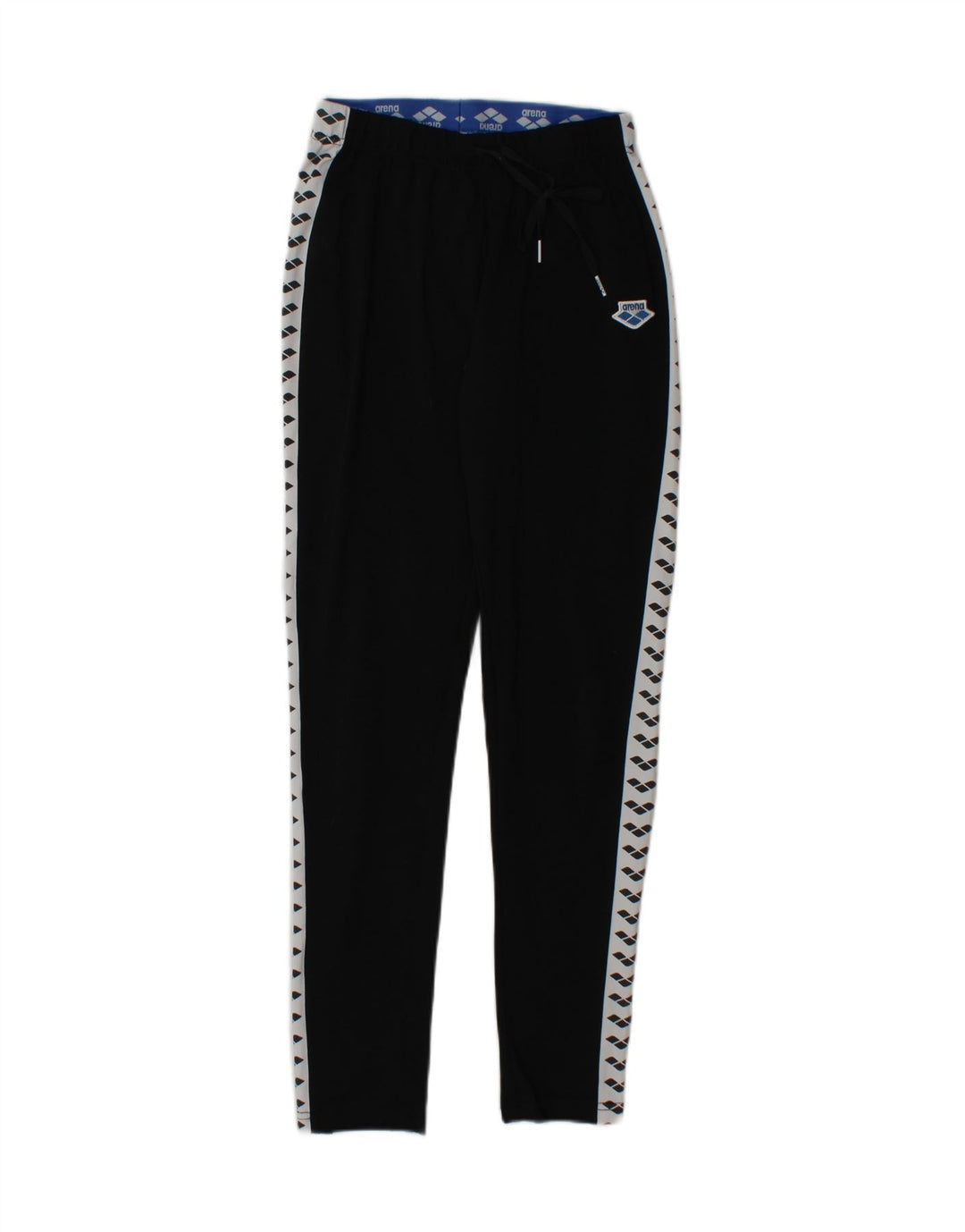 ARENA Womens Graphic Tracksuit Trousers UK 12 Medium  Black Polyester Vintage Arena and Second-Hand Arena from Messina Hembry 