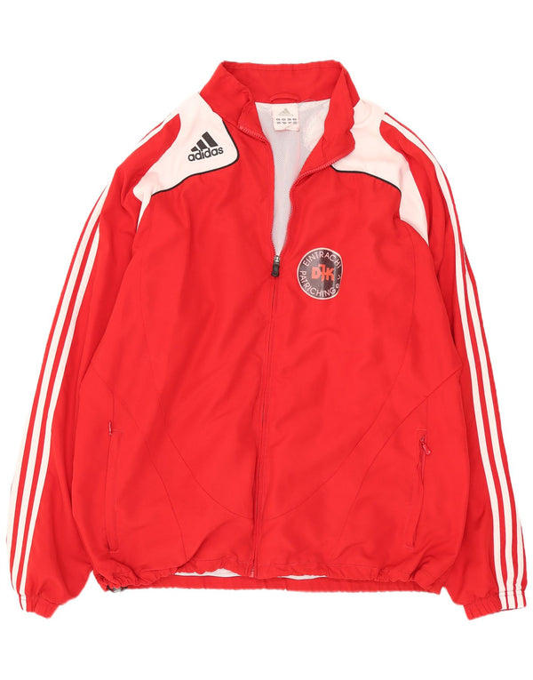 Adidas Herren Trainingsanzug Top Jacke UK 48/50 XL Rot Sport