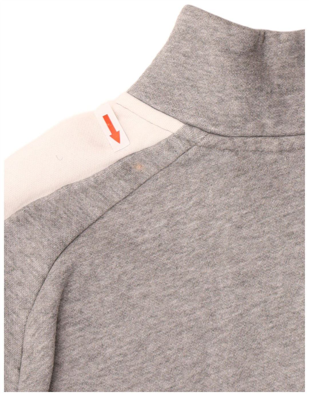 Puma Damen-Trainingsanzug-Oberteiljacke UK 16 Large Graue Colourblock-Baumwolle