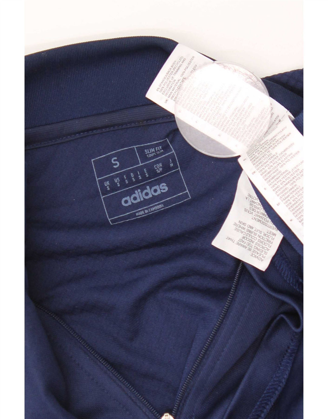 Adidas Herren Aeroready Slim Fit Pullover Trainingsanzug Top Small Marineblau