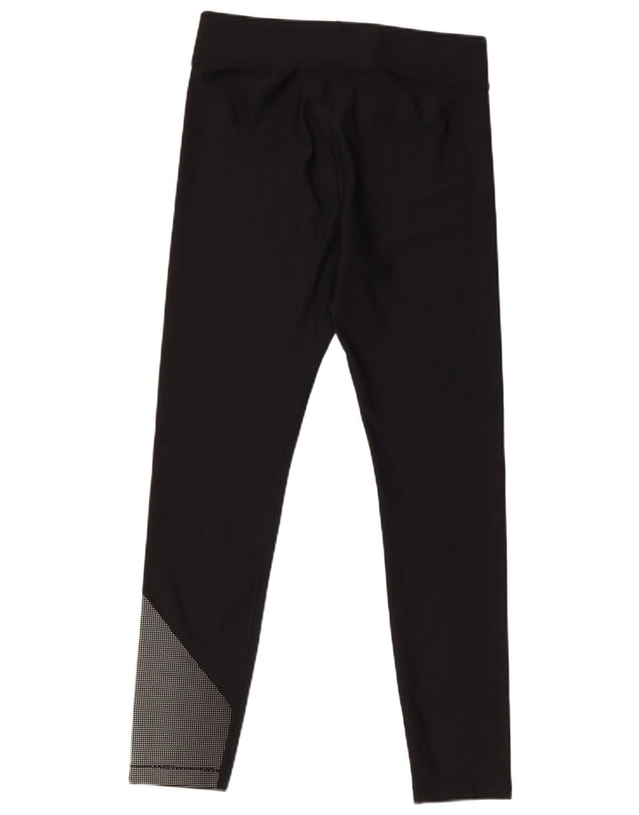 Under Armour Damen Graphic Leggings UK 14 Large Schwarz Colourblock