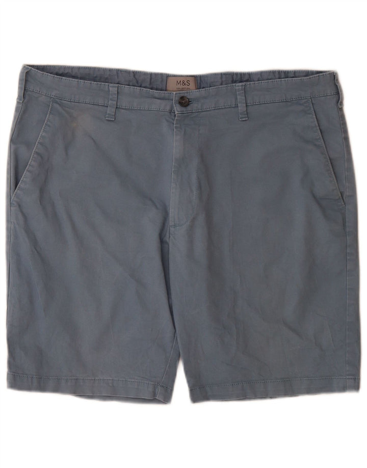 Marks & Spencer Herren Chinoshorts W38 XL Blau