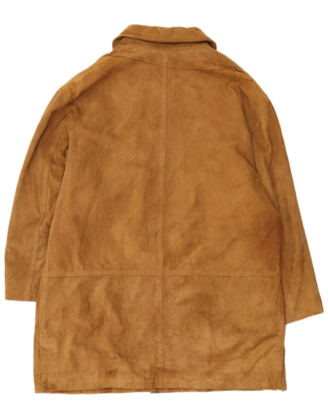 Vintage Herren Wildledermantel IT 54 2XL Braunes Leder