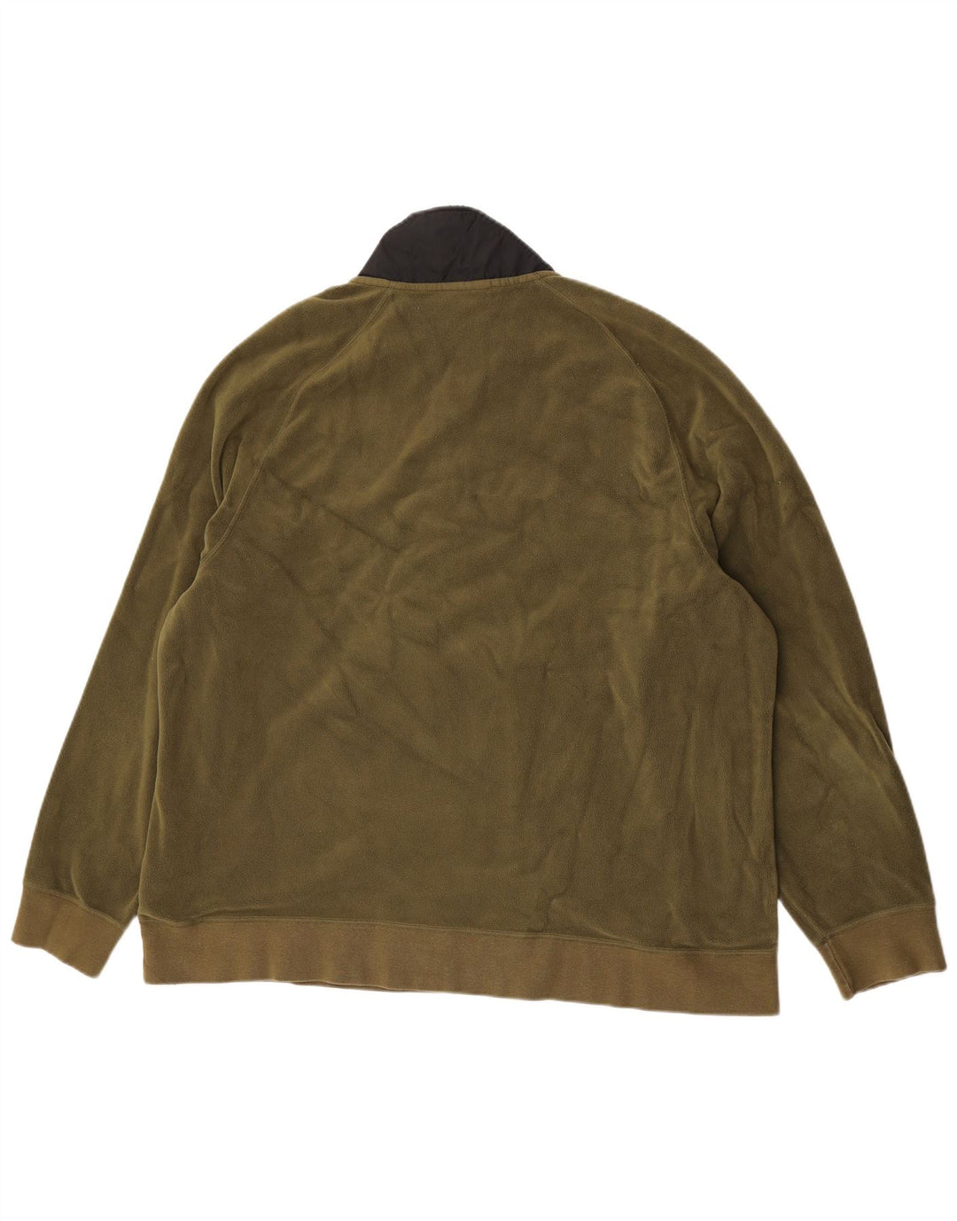 Nike Herren-Fleecepullover mit Reißverschluss, 2XL, Khaki, Farbblock-Polyester