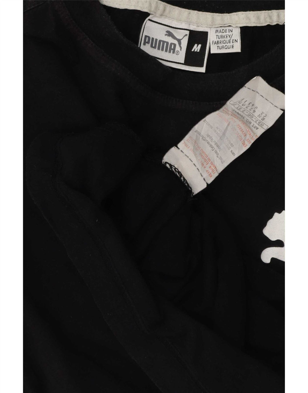 Puma Herren Grafik T-Shirt Top Mittelschwarz Baumwolle