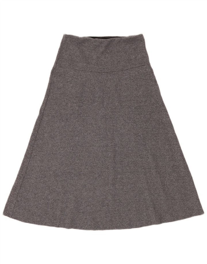 Zara Damen A-Linien-Rock mit hoher Taille, Größe S, W26, Grau, Polyester