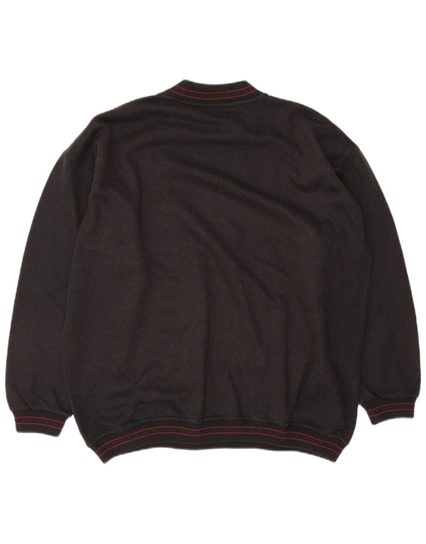 Vintage Herren Grafik Sweatshirt Pullover XL Braun gefleckt