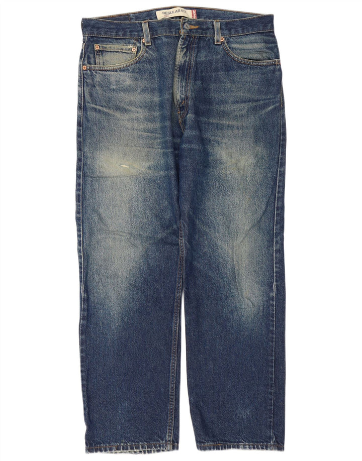 Levi's Herren 505 Regular Fit Straight Jeans W36 L30 Blaue Baumwolle