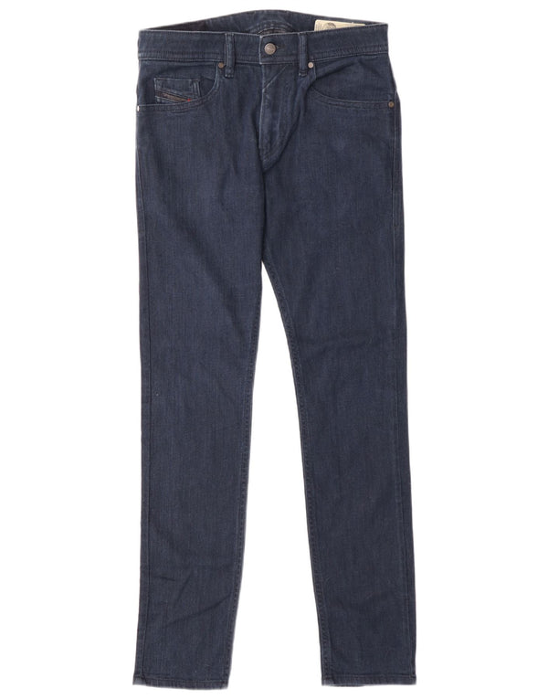 Diesel Damen Thommer Slim Skinny Jeans W29 L32 Marineblau Baumwolle