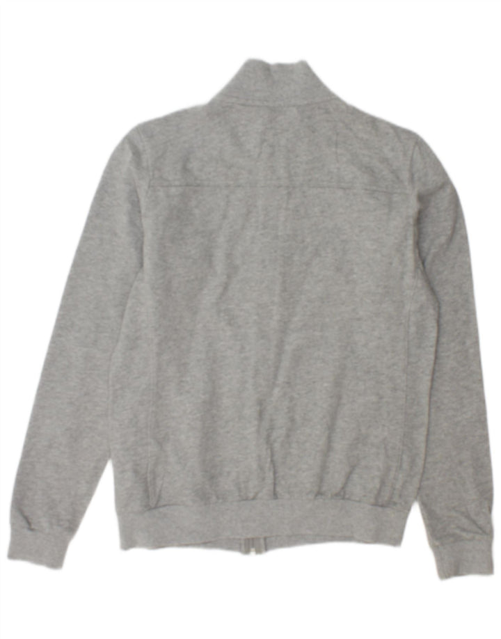 Nike Damen-Trainingsanzug-Top-Jacke, UK 12/14, mittelgrau gefleckte Baumwolle