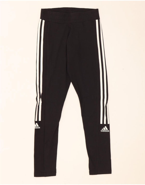 Adidas Damen Aeroready Leggings UK 4/6 XS Schwarz Baumwolle