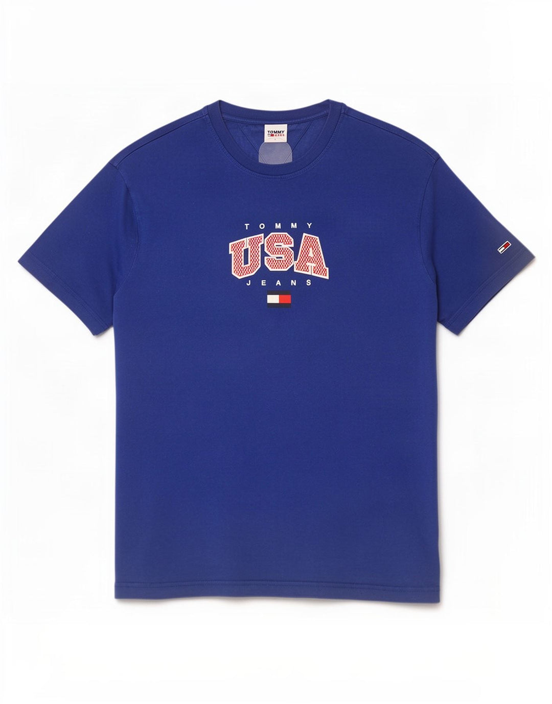 Tommy Hilfiger Herren-T-Shirt mit Grafik, Größe L, Blau