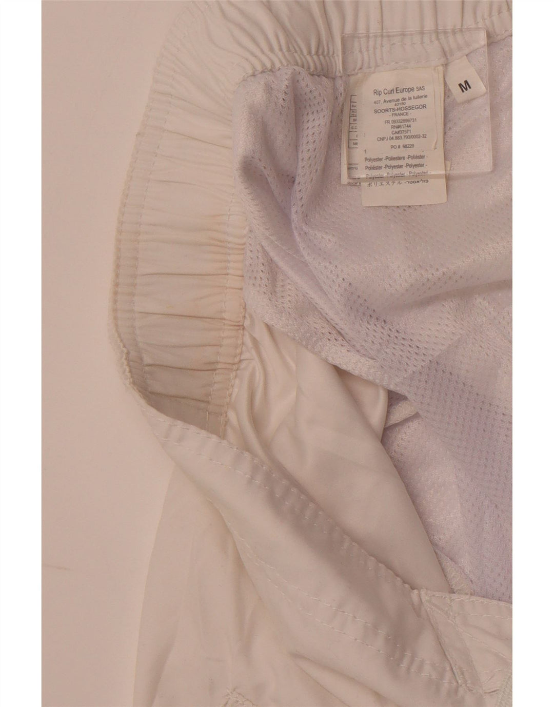 RIP CURL Herren-Badeshorts mit Grafik, mittelweißes Farbblock-Polyester