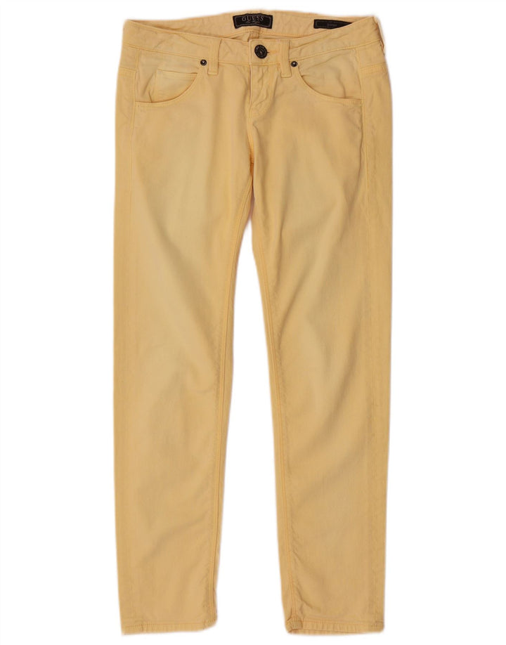 Guess Damen Sophie Slim Jeans W28 L26 Gelb