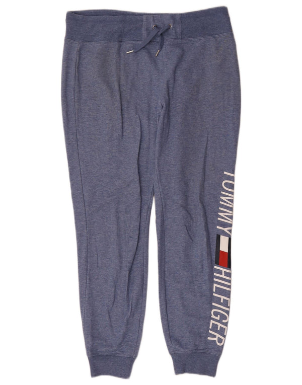 Tommy Hilfiger Damen Trainingshose Jogger UK 14 Large Blue Sports
