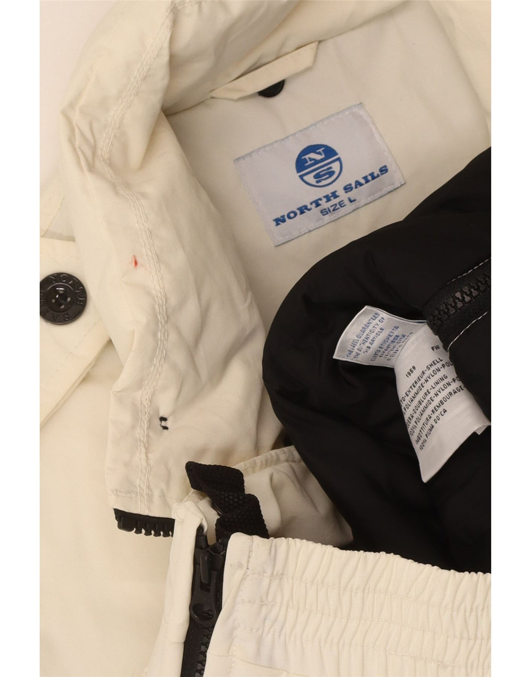 North Sails Herren Sailmakers Military Wattierte Jacke UK 40 Large Weiß