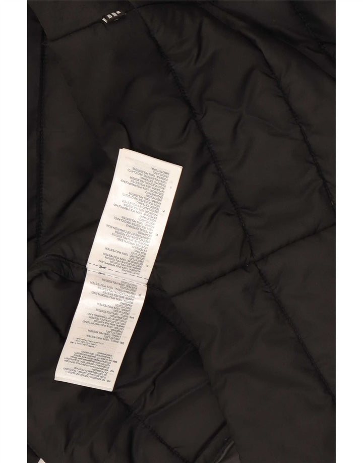 Adidas Damen-Jacke mit Kapuze, gepolstert, UK 8, Größe S, Schwarz, Polyester