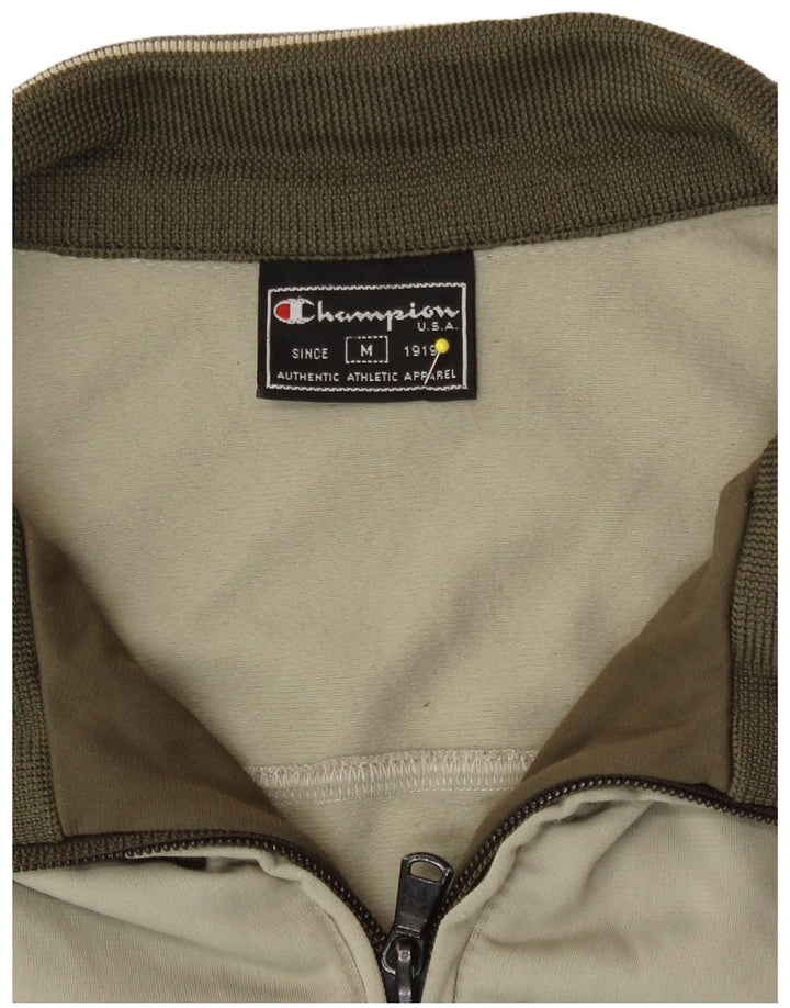 Champion Herren-Trainingsanzugoberteil aus mittelbeigem Polyester