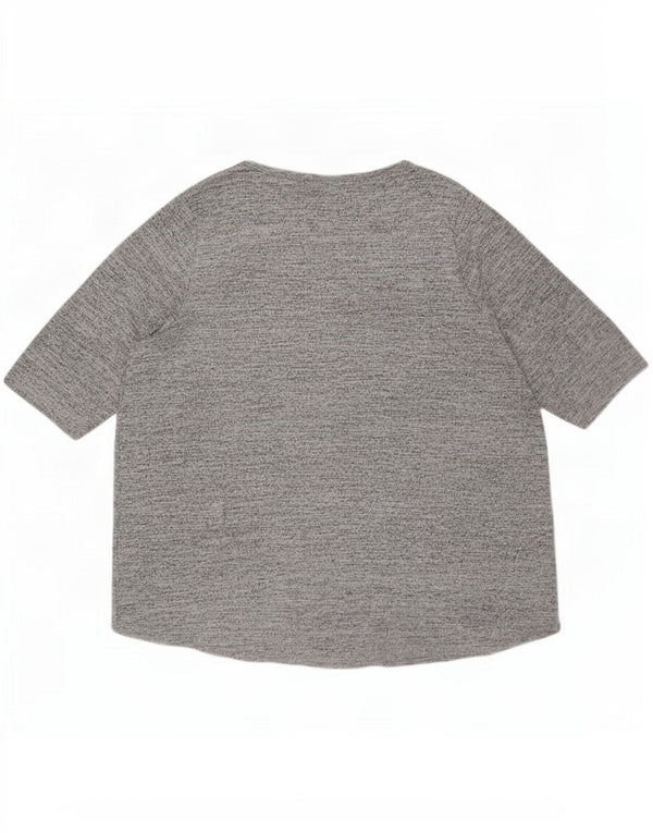 Marks & Spencer Damen Autograph Graphic Top 3/4 Ärmel UK 26 5XL Grau