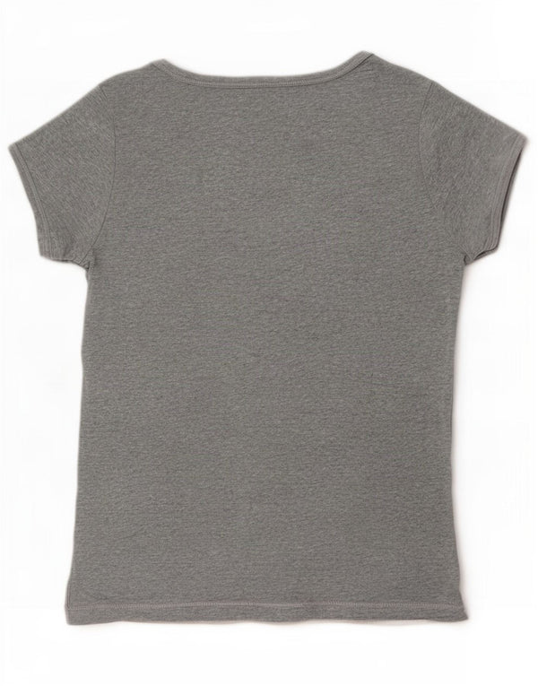 Champion Damen T-Shirt Top UK 10 Small Grau meliert