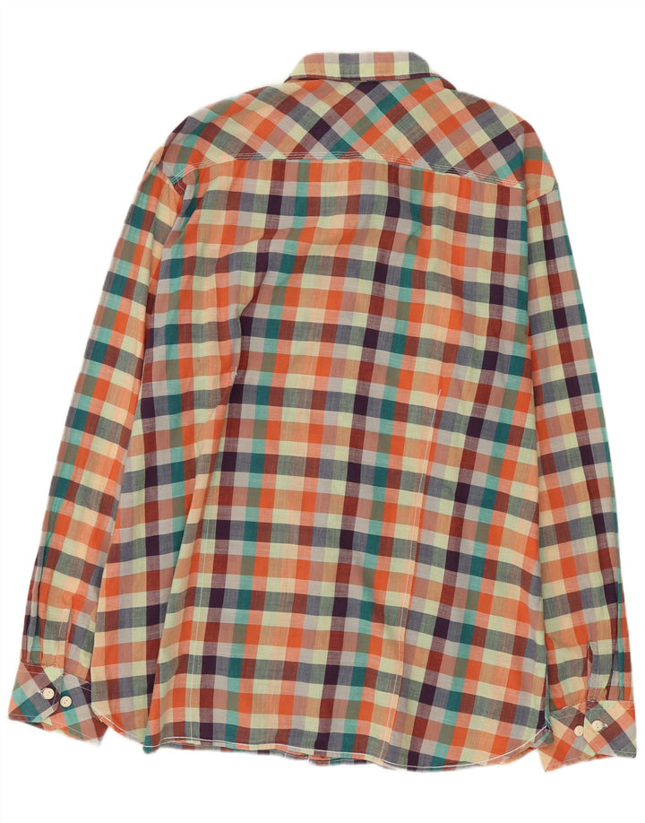 Scotch & Soda Herrenhemd 2XL Mehrfarbig kariert aus Baumwolle