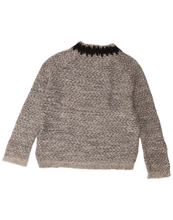 Whistles Damen-Pullover mit Rundhalsausschnitt, Gr. 40, Größe L, grau geflecktes Polyester