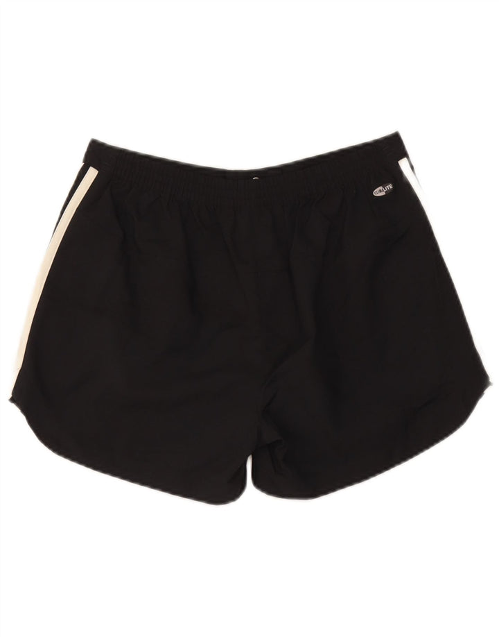 Adidas Damen Climalite Casual Shorts UK 12 Medium W28 Schwarz Polyester