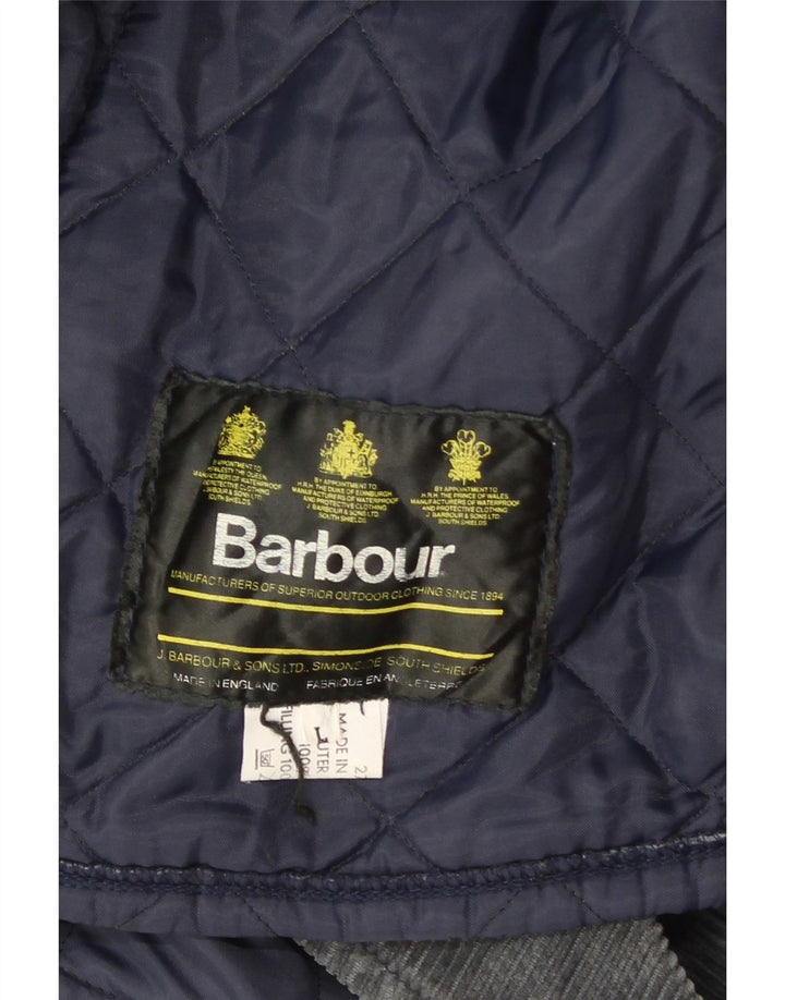 Barbour Herren Steppjacke UK 40 Large Marineblaues Nylon