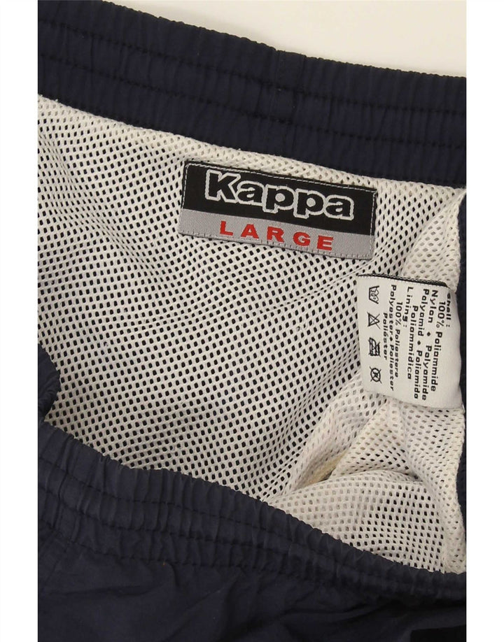 Kappa Herren-Sportshorts, groß, marineblaues Nylon