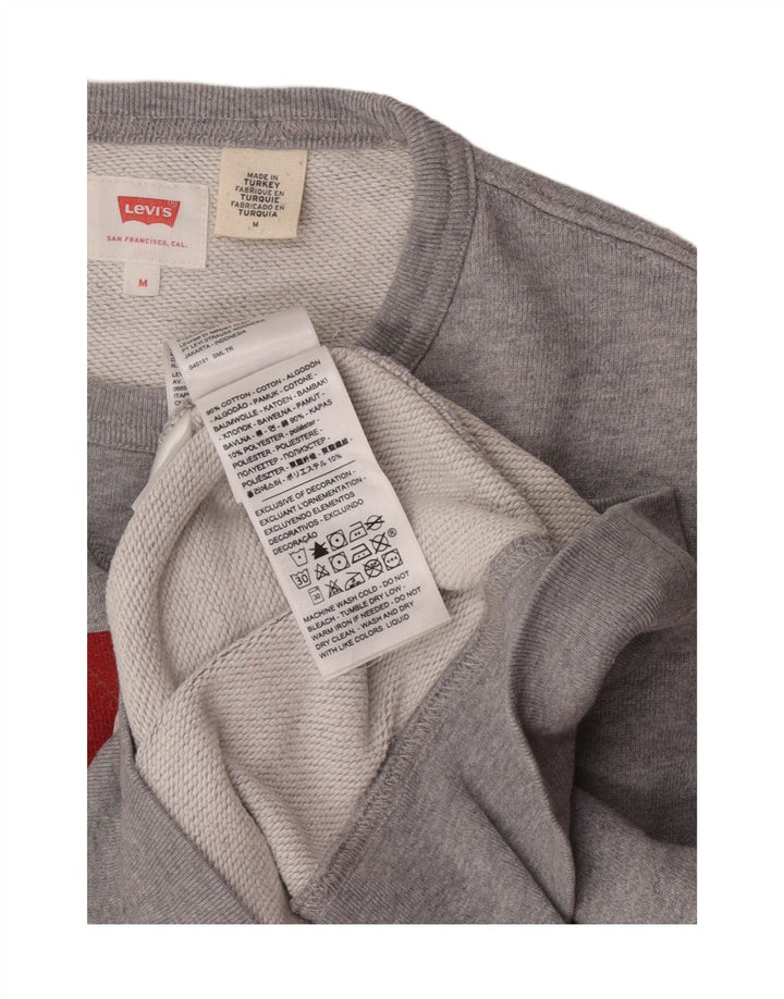 Levi's Herren-Sweatshirt mit Grafik, mittelgraue Baumwolle