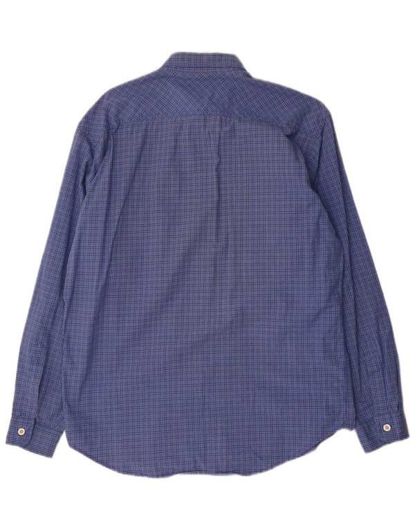 Levi's Herrenhemd aus mittelblauer, karierter Baumwolle