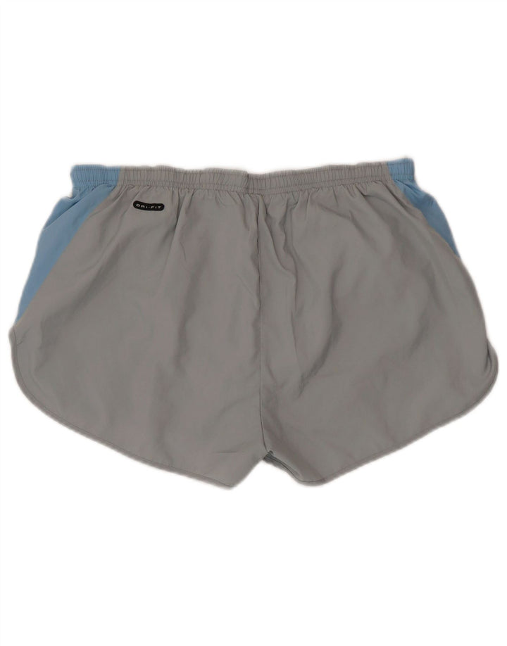 Nike Herren Dri Fit Sportshorts Mittelgraues Colourblock-Polyester