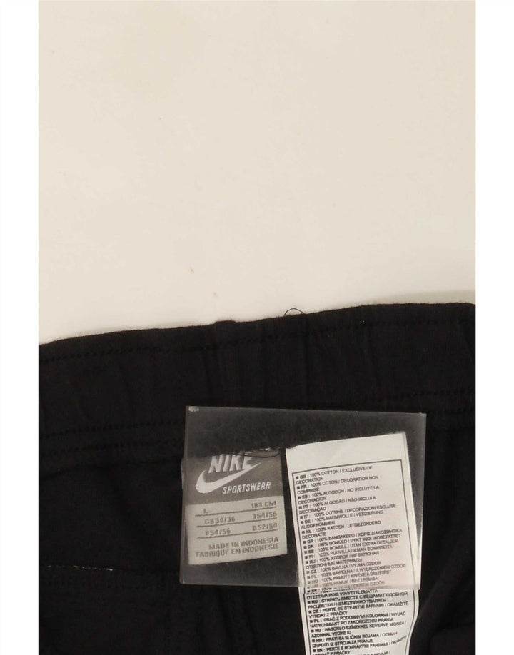 Nike Herren-Sportshorts, groß, aus schwarzer Baumwolle