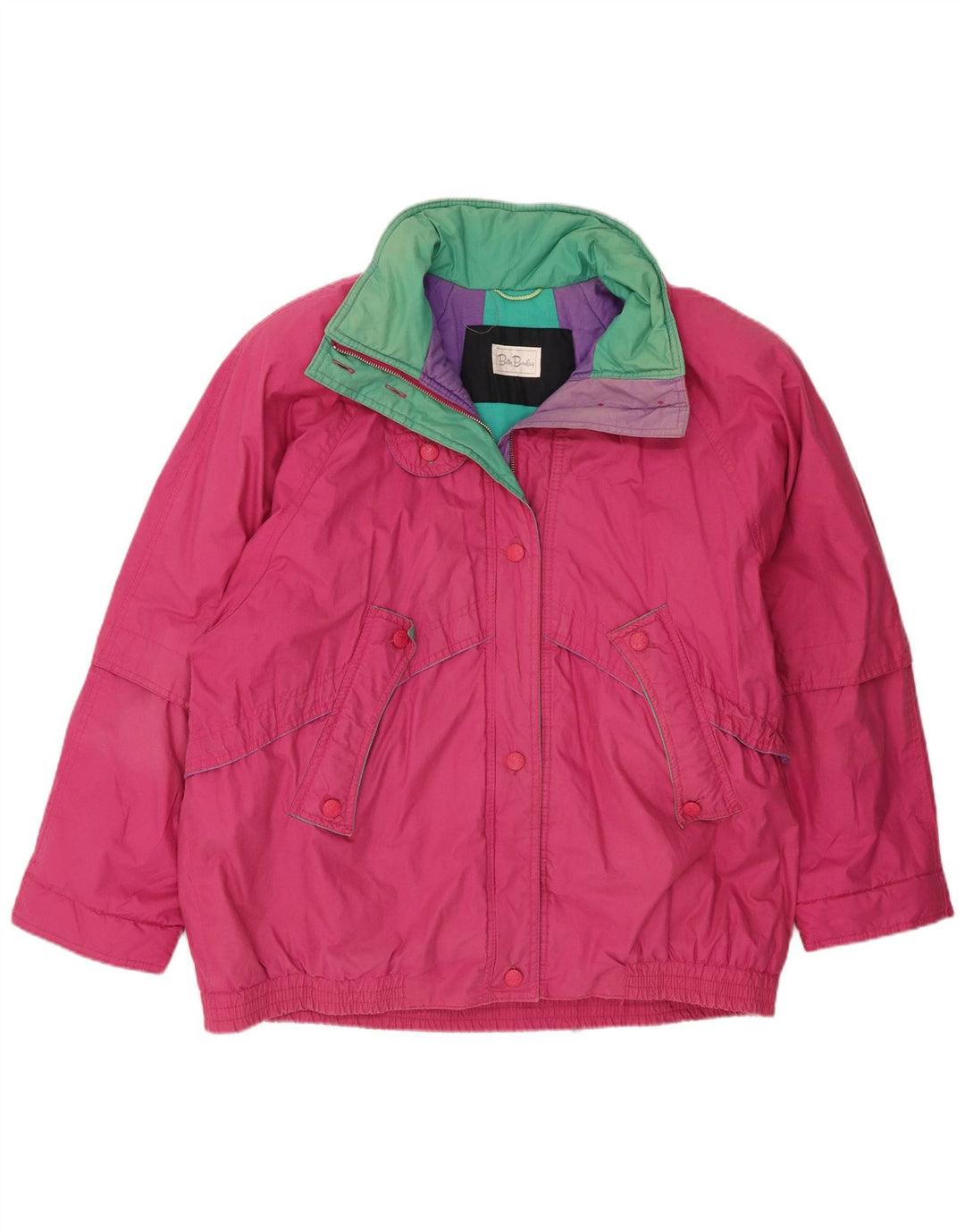 Übergroße Skijacke für Damen von Betty Barclay, UK 16, Größe L, Rosa, Baumwolle