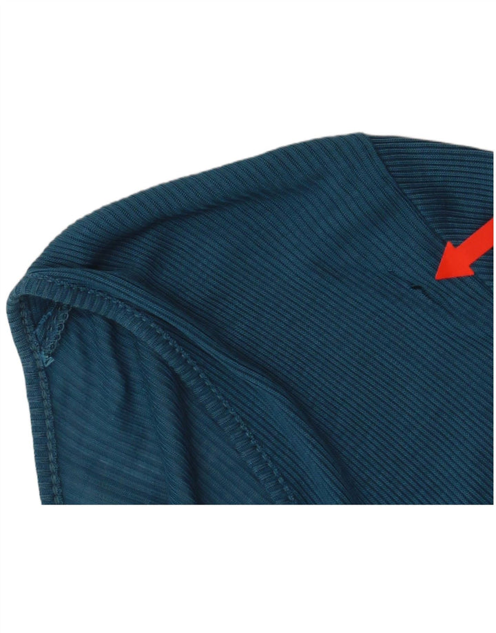Zara Damen Top Langarm UK 14 Large Blau