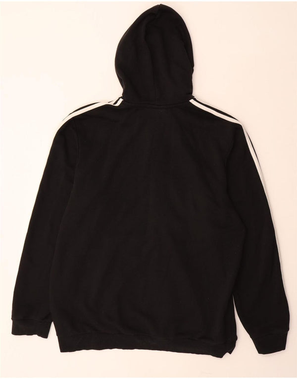 ADIDAS Herren Zip Hoodie Pullover XL Schwarz Baumwolle