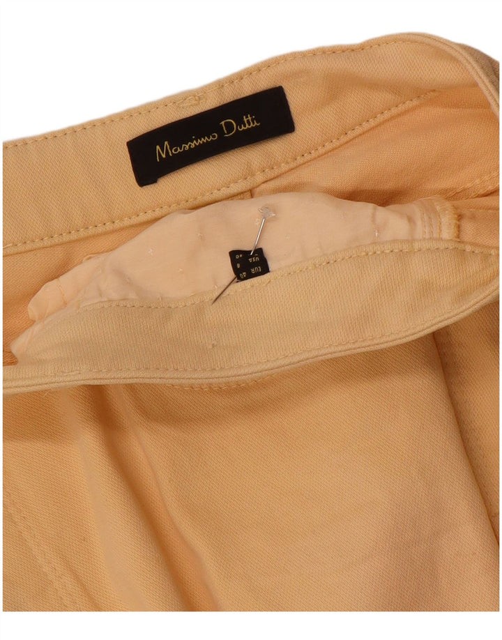 Massimo Dutti Damen Gerade Freizeithose EU 40 Medium W30 L27 Gelb