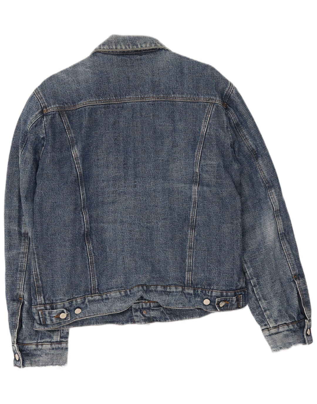 Iceberg Herren Jeansjacke IT 54 2XL Blaue Baumwolle