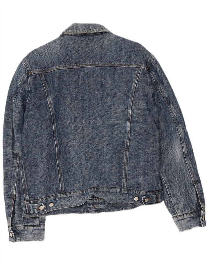 Iceberg Herren Jeansjacke IT 54 2XL Blaue Baumwolle