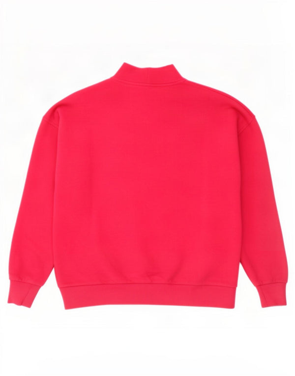 Colmar Womens Graphic Oversized Sweatshirt Pullover UK 10 Small Rosa Baumwolle