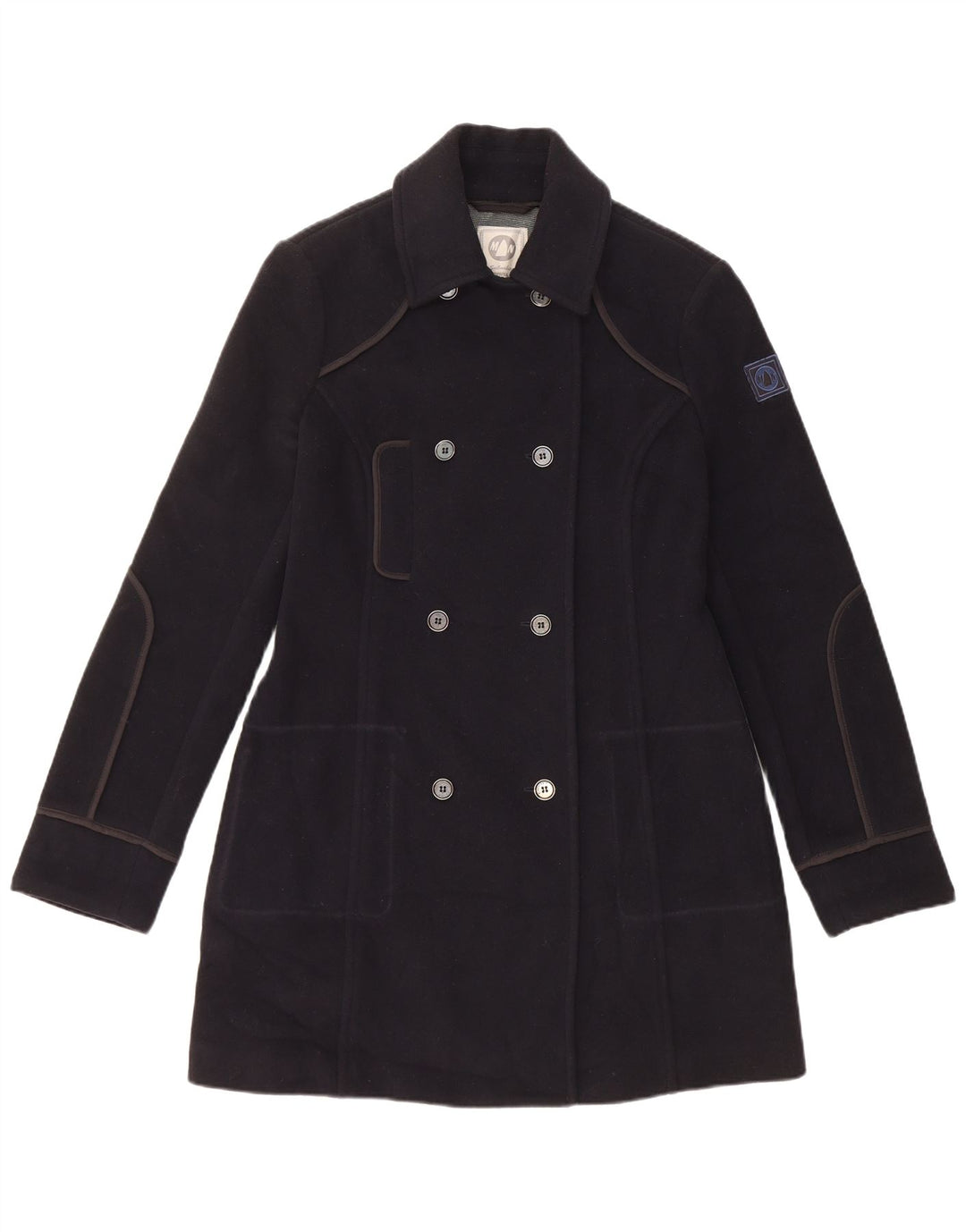 MURPHY & NYE Damen Sailmakers Zweireihiger Mantel IT 44 Medium Navy Blue