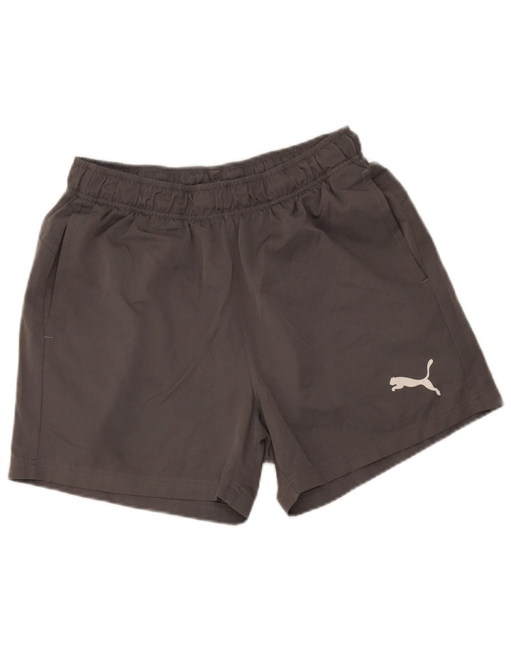 Puma Damen Sportshorts UK 14 Mittelgraues Polyester