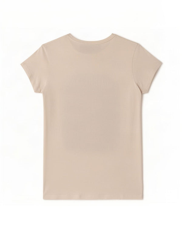 Zara Damen Grafik-T-Shirt-Oberteil UK 8 Small Weiße Baumwolle