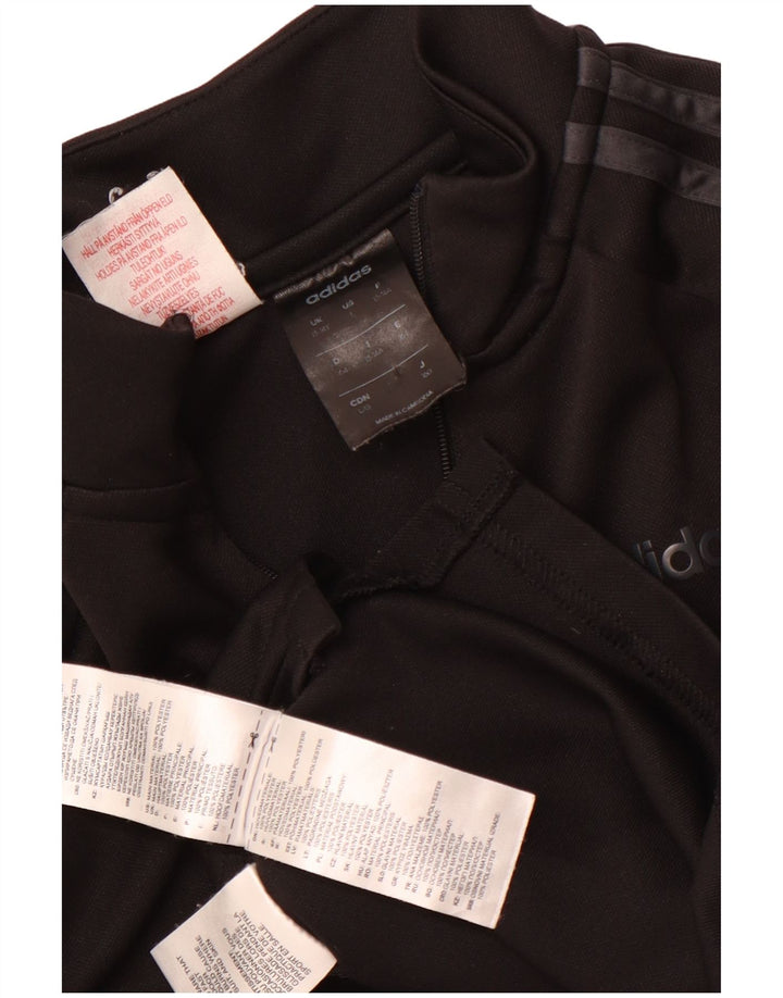 Adidas Jungen Climalite Zip Neck Pullover Trainingsanzug Top 13-14 Jahre Schwarz